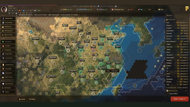 The world map